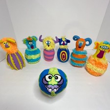 Melissa  Doug Monster Bowling Game 6 Soft Plush Pins  Ball Toddler Toy Ages 2 