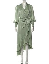 Zimmermann Silk Long Dress Green