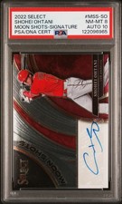 2022 Select Shohei Ohtani Moon Shots /49 Auto #MSS-SO PSA 8 Auto 10