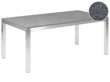 Beliani - Table de Jardin - Grosseto -  Plateau en Granit, 180 x 90 cm, Gris et 