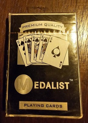 Medalist Premium Quality Poker Playing Cards Pack Gold New Sealed Free Ship!