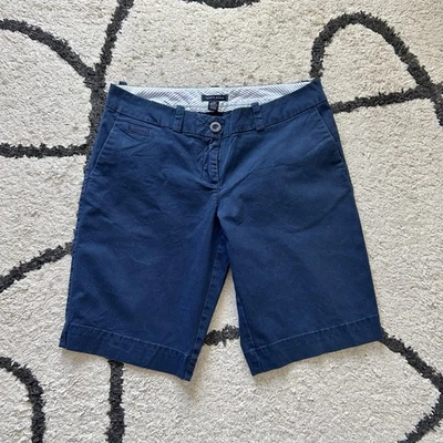 Tommy Hilfiger Vintage 2000s Navy Regular Fit Womens Chino Shorts W30 - Image 1 of 4