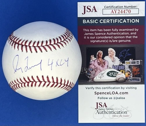 Greg Maddux Autographed Signed MLB Baseball w/ “4x CY” Insc & JSA COA