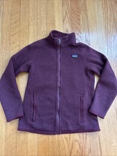 Patagonia Girls Better Sweater Fleece Full-zip Jacket Girls Xl 14 Maroon  