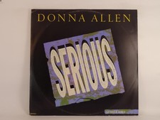 DONNA ALLEN SERIOUS (294) 3 Track 12" Single including Picture Sleeve CBS