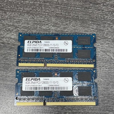Elpida 8GB Kit DDR3 4GBX2 2RX8 PC3-12800S-11-10-F3