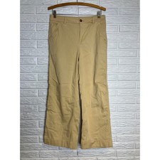 L.L. Bean yellowish Khaki straight/wide leg pants women's size 10 casual neutral