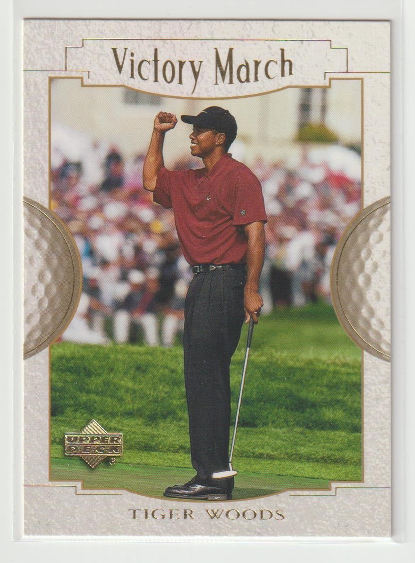 2001 Upper Deck  #151 Tiger Woods VICTORY MARCH