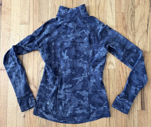 Lululemon  Outrun the Elements Half Zip Pullover Incognito Camo 6