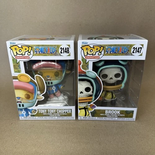 Funko Pop! Animation figures One Piece Tony Tony Chopper #2148 & Brook #2147 New