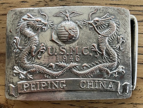 UNITED STATES MARINE CORPS SOUVENIR BELT BUCKLE