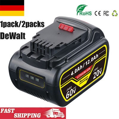 12Ah DCB606 Battery für DEWALT 20V/60V MAX Li-ion Battery DCB609 DCB612 1/2PCS