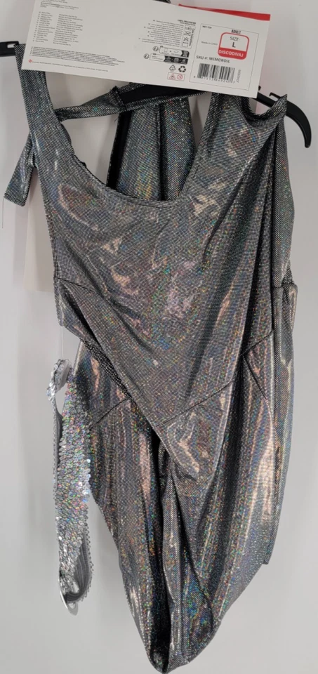 Женская диско королева костюм 70-х танцы Diva Go Go девочка комбинезон Хэллоуин размер L - Изображение 2 из 4