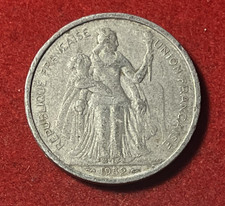 French Oceania 5 Francs 1952 Aluminum Coin KM#4 T10541