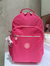 NUEVO CON ETIQUETAS Kipling Mujer Seoul Up 15" Portátil Mochila Grande en Rosa Feliz 45cm H