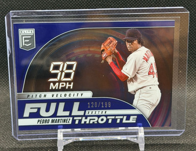 Pedro Martinez 2026 Donruss Elite Full Throttle Blue #120/199 - Red Sox