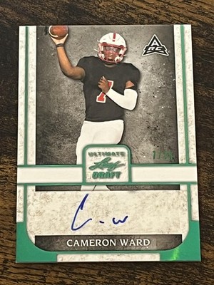 2022 Leaf Ultimate Draft #BA-CW1 Cameron Cam Ward Auto /25