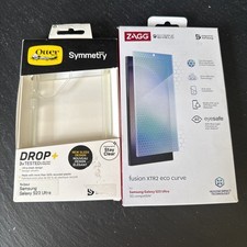 NEW OtterBox Otter Symmetry/ ZAGG screen protector SAMSUNG GALAXY S23 ULTRA