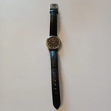 Timex Women's Black Round Dial Croc Leather Band Casual Analog Watch WR 30M