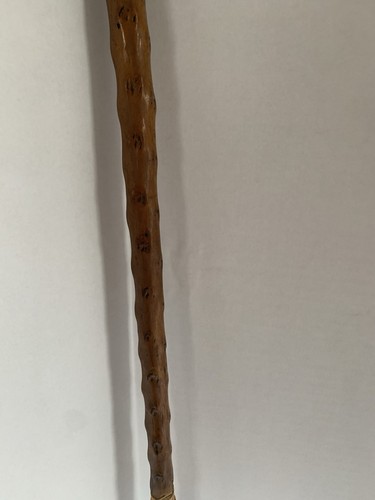 Vintage Irish Blackthorne Smooth Brussel Sprout Walking Cane Stick 33In Long - Picture 4 of 24