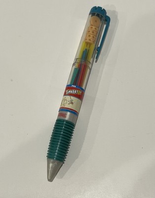 Tinkertoy Mini Building Pen Hasbro 2001 Complete :) Fidget Pen Comedy Gift
