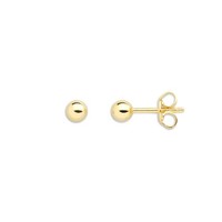 Xenox XS3509GN Ohrringe Ohrstecker Damen Modern Classic Silber Gold Ø 4 Mm