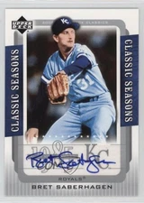2005 Upper Deck Classics Classic Seasons Auto Bret Saberhagen #CS-BS Auto n8a