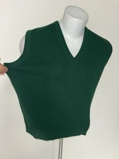 Vintage 80s Jantzen Acrylic Sweater Vest L Made USA Great Condition