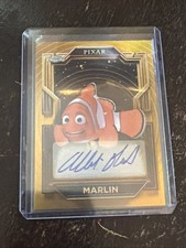 2025 Topps Chrome Pixar Albert Brooks As Marlin Gold Auto