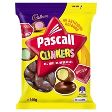 10x Cadbury Pascall Clinker Milk Chocolate Lollies Snack And Share Bag 160g NEW