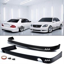 For 04-06 Lexus Ls430 Sedan C Style 2pc Unpainted Pu Front Rear Bumper Lip Kit
