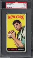 1965 Topps #122 Joe Namath Rookie PSA 3.5 Vintage HOF RC Football Card (3461)