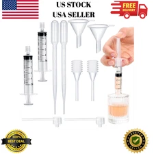 Premium 10Pcs Perfume Refill Tool Kit,Plastic Perfume Dispenser Transfer Tools,T