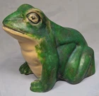 Weller Pottery Coppertone Frog 4" c.1920