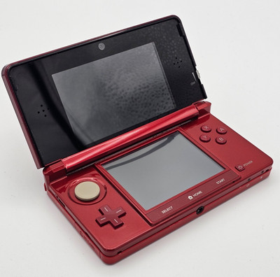 Nintendo 3DS Konsole Rot   geprüft & funktionsfähig   leichter Display Fehler