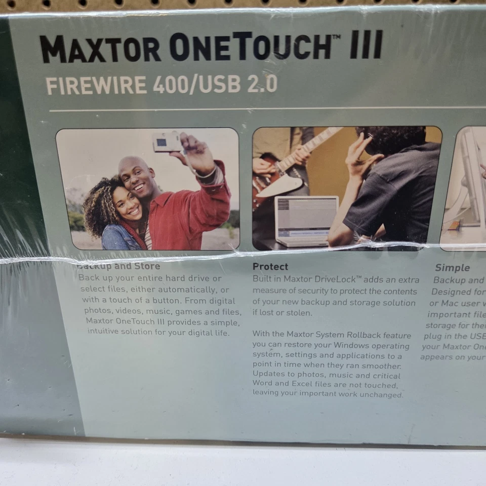 Maxtor Seagate OneTouch III - 320GB External USB 2.0/Firewire 400 Hard Drive NEW - Image 4 of 4