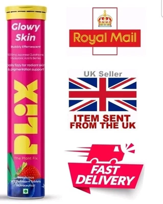 PLIX - THE PLANT FIX PLIX Glutathione Tablets With Vitamin C For Clear & Youthful Skin Strawberry