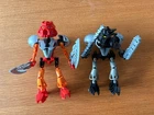 LEGO Bionicle Toa Tahu Nuva 8572 & Onua Nuva 8573 Both Sets Great 100% Complete