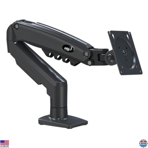 Full Motion Swivel Single Monitor Desk Mount for 17” to 35” Displays - Black - 第 1/6 張圖片