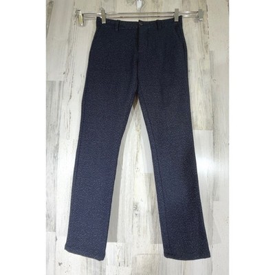 Topman Skinny Trousers 28x30 (fits 28x28.5) Navy Wool Blend Speckled Boucle