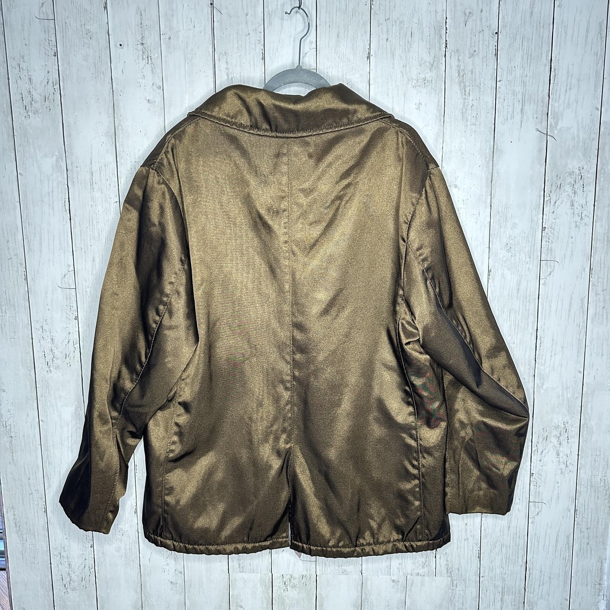 Schott Pea Coat Mens 46 Brown Bronze  U.S. 740N Double Breasted Jacket Made USA View 4