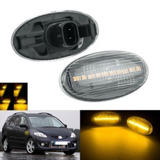 2x LED Seitenblinker Blinkleuchte Weiß Linse Für Mazda 3 BK / BL BJ. 2003-2014