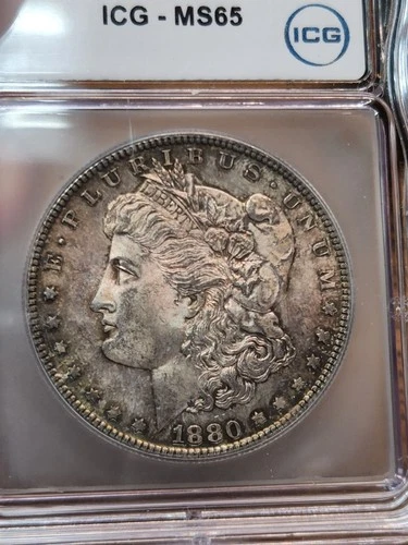 1880-S Morgan Silver Dollar $1 ICG MS65