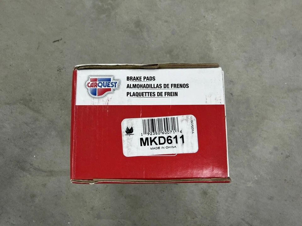 Conjunto de pastilhas de freio a disco dianteiro MKD611 para 1992-2000 Toyota 4Runner + outros - Imagem 2 de 3