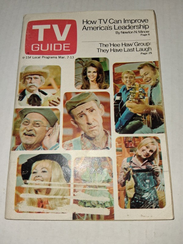 VTG TV GUIDE VOL 18 NO 1 1965 HEE HAW GROUP BOOKLET COMPLETE W/SHELF WEAR 