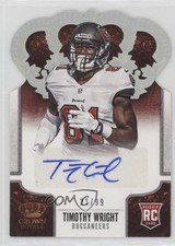 2013 Crown Royale Silver Holo Die-Cut Signatures 21/99 Timothy Wright Auto 0c2