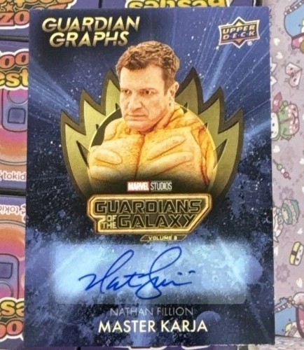 Nathan Fillion als Master Karja 2024 UD Marvel Guardians of the Galaxy 3 Auto - Bild 3 von 4