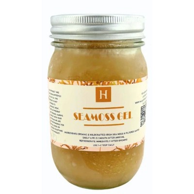 Sea Moss Gel Unflavored 16 oz 100% Pure Raw Wildcrafted Irish Natural Superfood