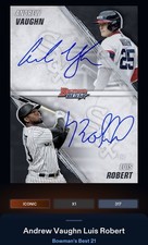 21 Topps Bunt DIGITAL Bowman’s Best Dual Signature ICONIC Vaughn Robert Jr
