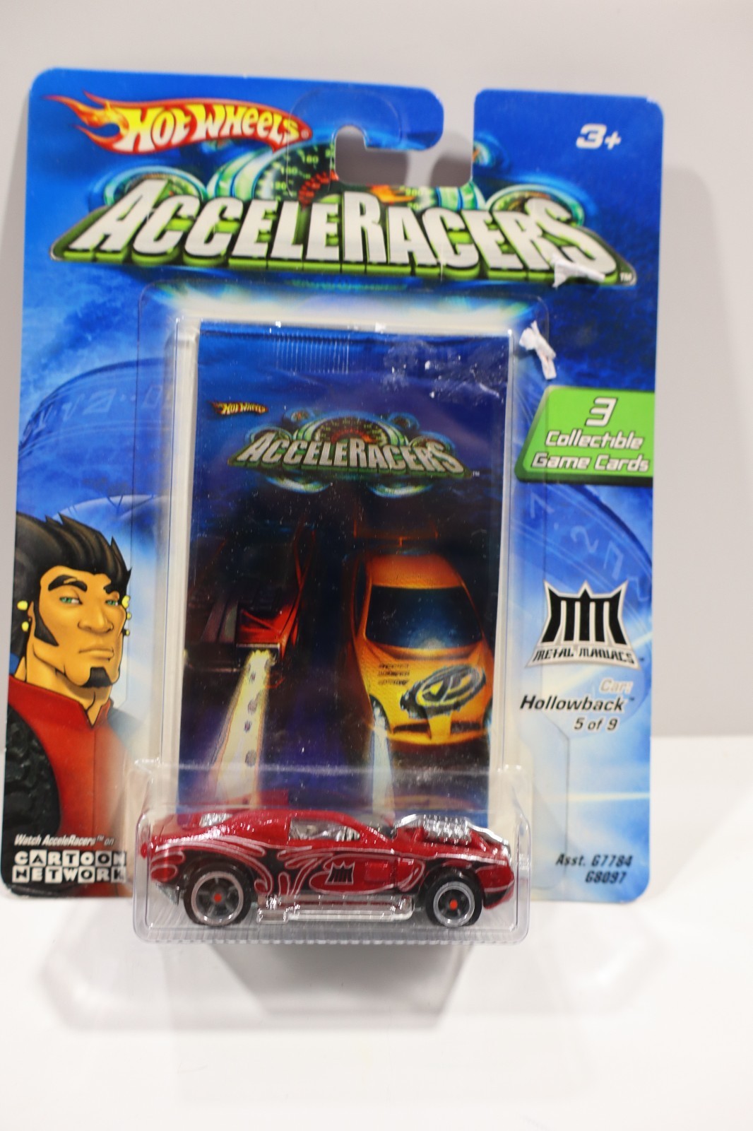 Hot Wheels Acceleracers  Metal Maniacs - Hollowback 5 of 9 - With Cards !